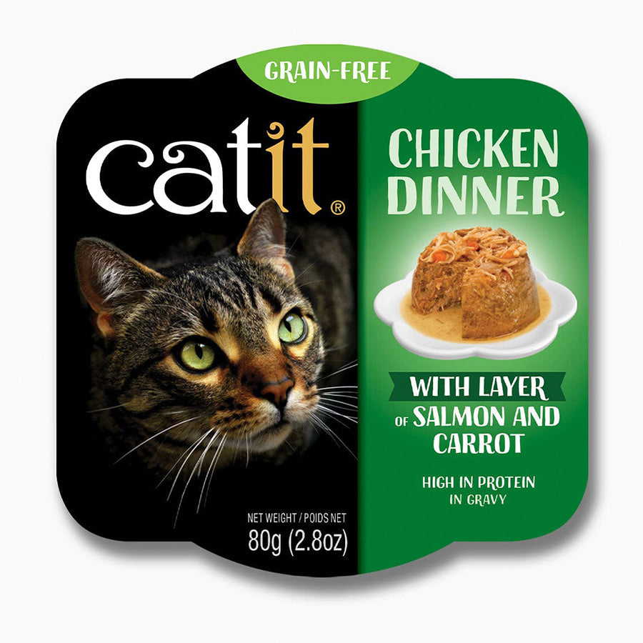 Catit Chicken Dinner Salmon Carrot 2.8 OZ