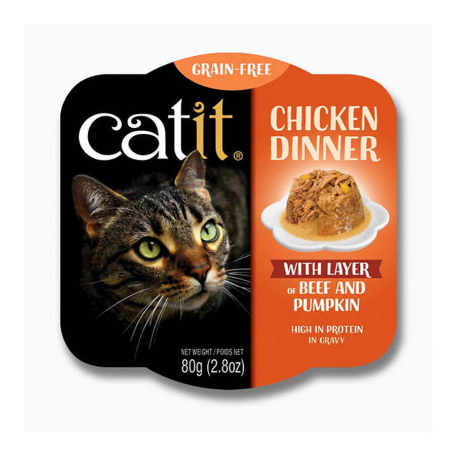Catit Chicken Dinner Beef Pumpkin 2.8 OZ