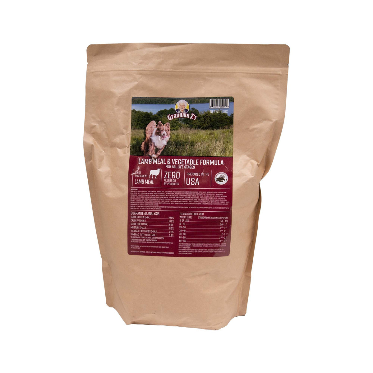 Grandma Z's Lamb and Vegetable Adult Dog Food 5 LB – Zamzows store