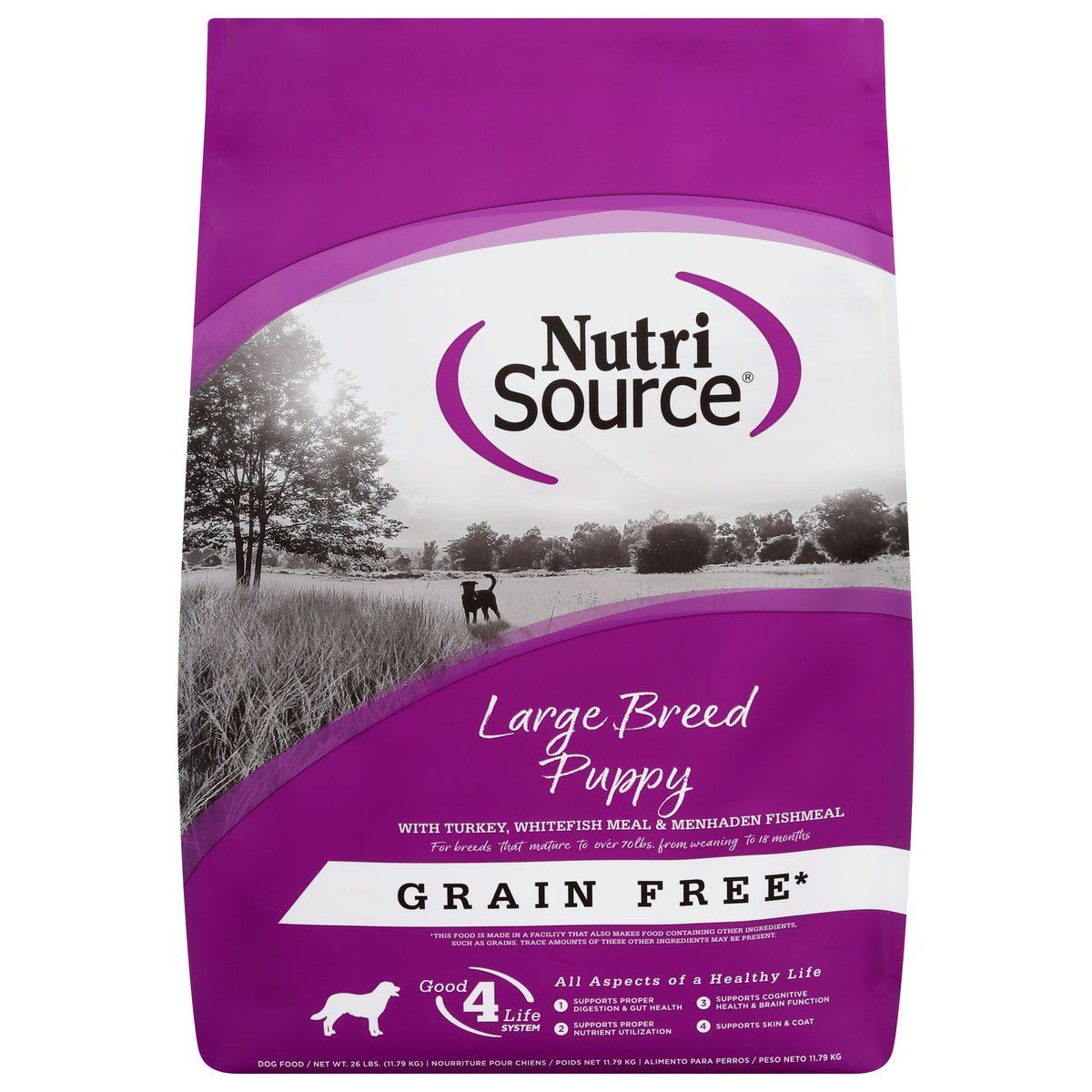 NutriSource Dog Food Large Breed Puppy Turkey 26 LB Zamzows store