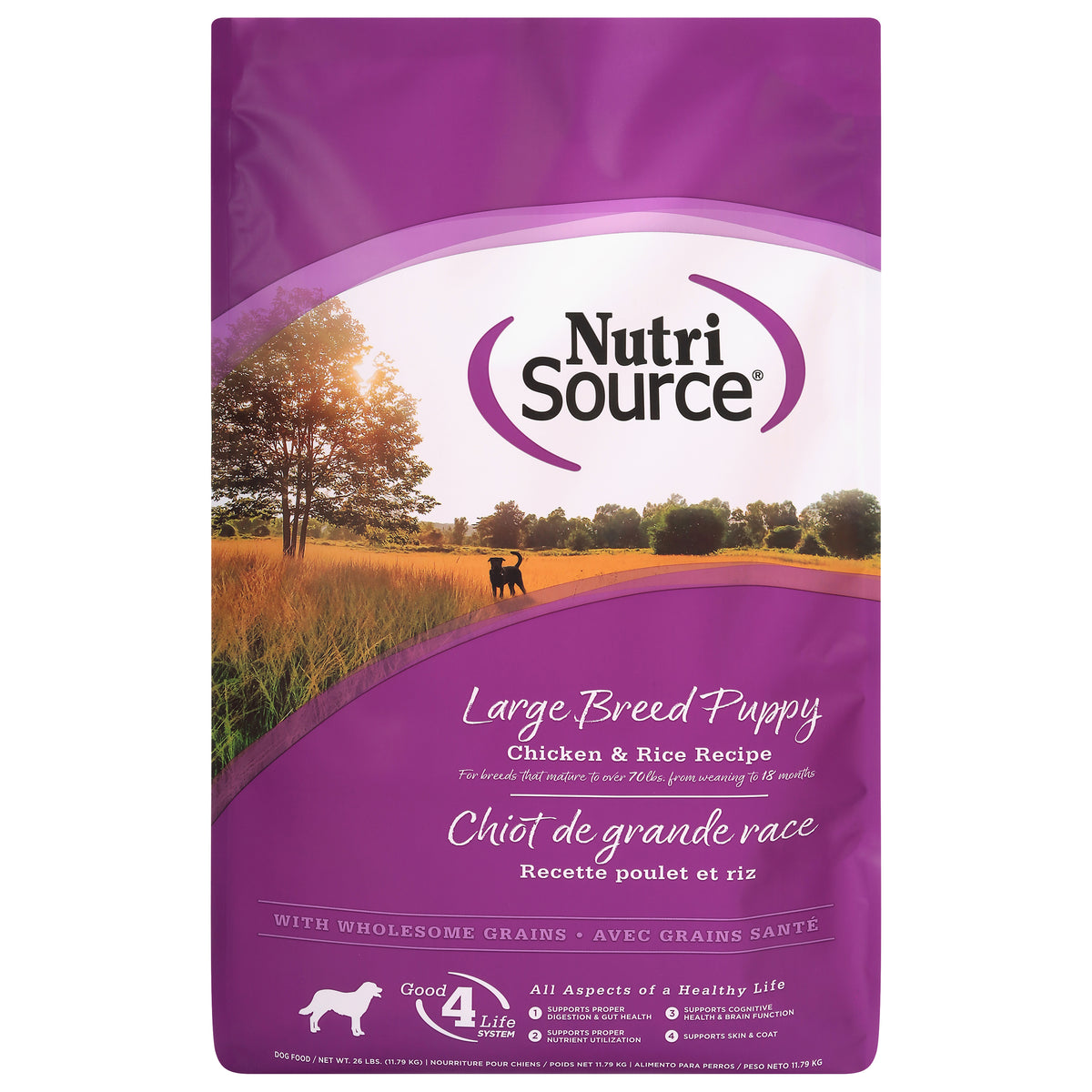 NutriSource Large Breed Puppy 26 LB Zamzows store