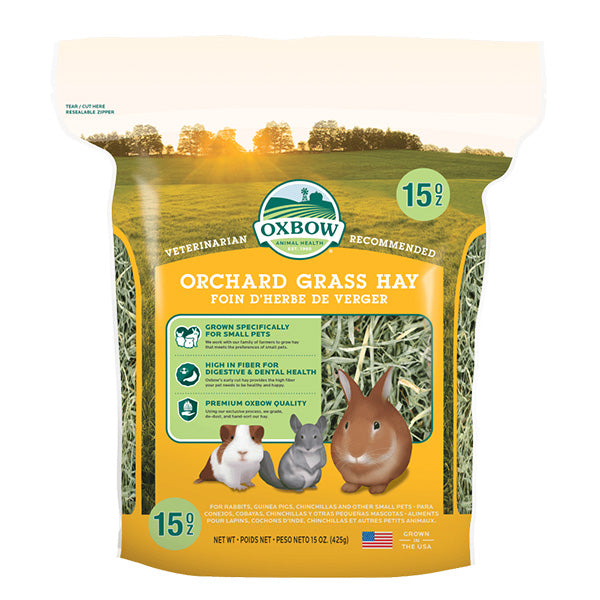 Oxbow Animal Health Orchard Grass Hay 15 OZ