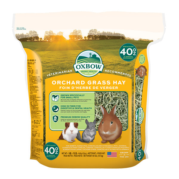 Oxbow Animal Health Orchard Grass Hay 40 OZ