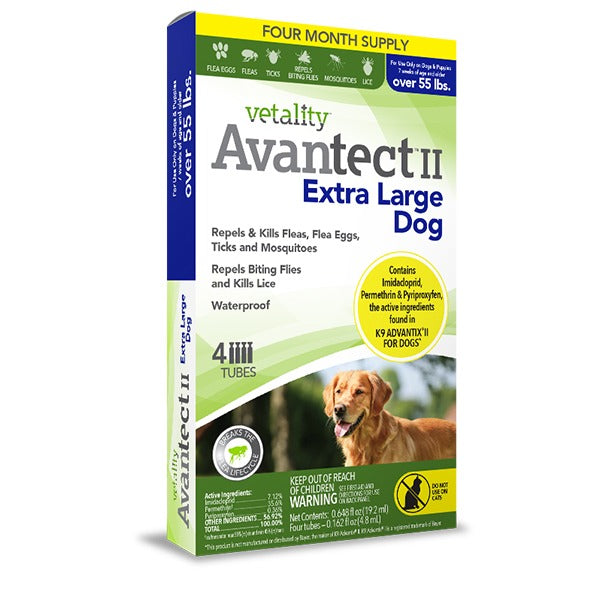Vetality Avantect II Extra-Large Dog Over 55 LB 4-Dose