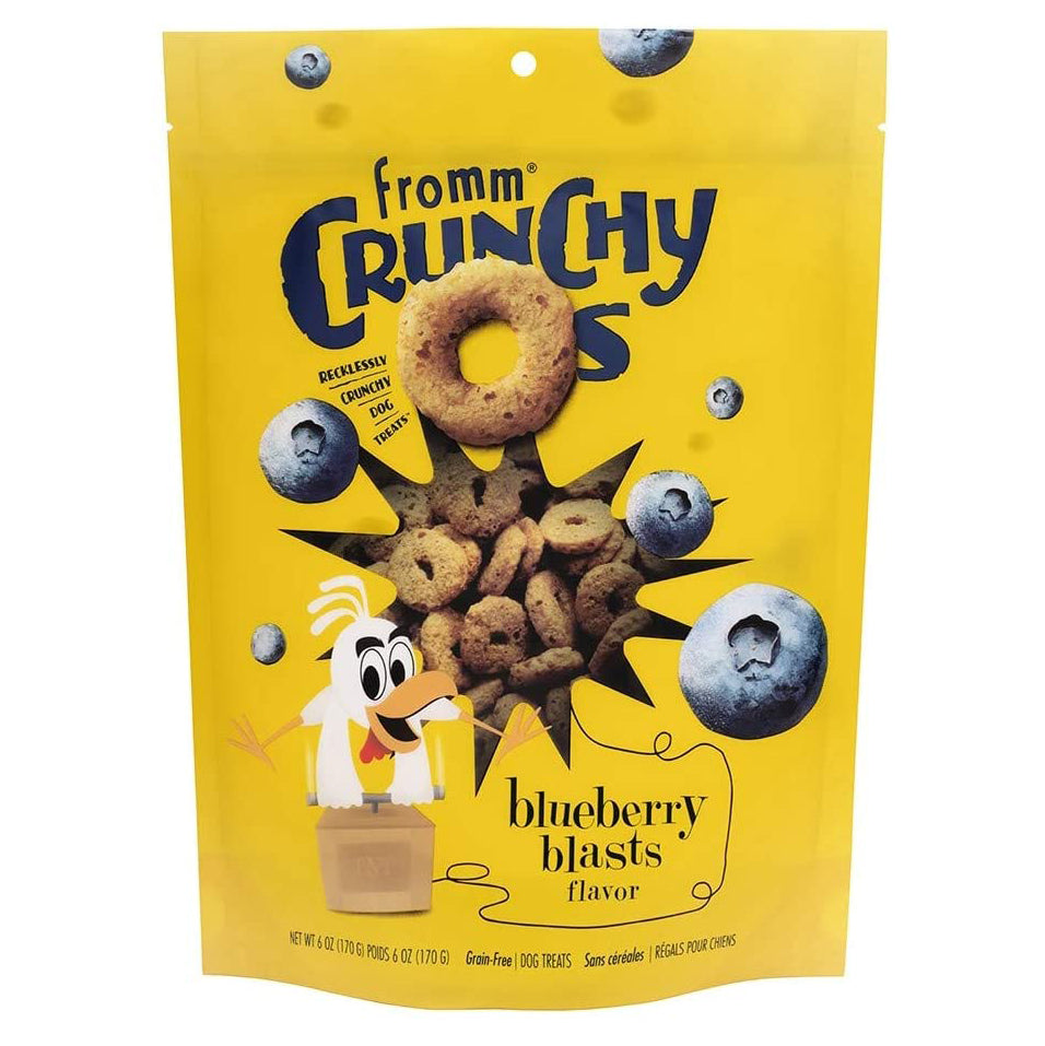 Fromm Crunchy O's Blueberry Blasts Flavor Treats 6 OZ