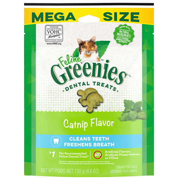 Greenies Feline Dental Treat Catnip 4.6 OZ