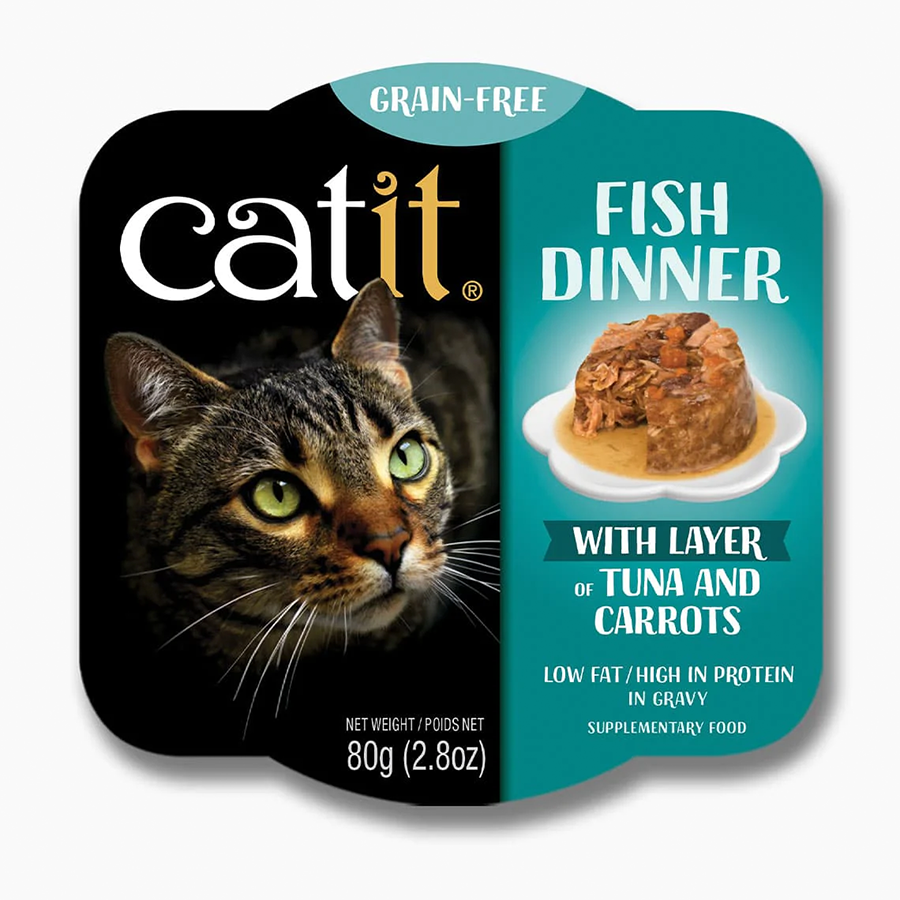 Catit Fish Dinner Tuna Carrot 2.8 OZ