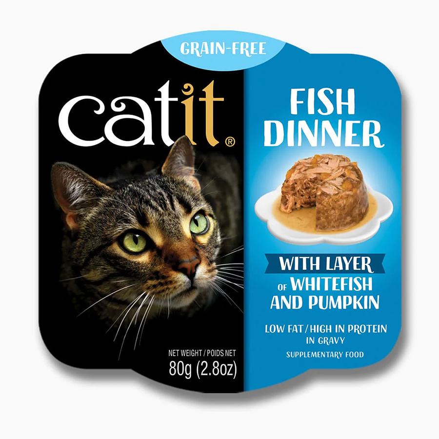 Catit Fish Dinner Whitefish Pumpkin 2.8 OZ