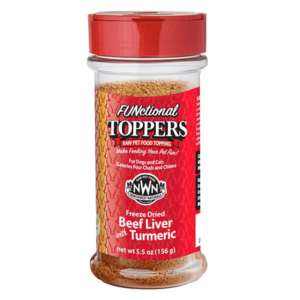 Northwest Naturals Functional Toppers Beef Liver Turmeric 4.5 OZ