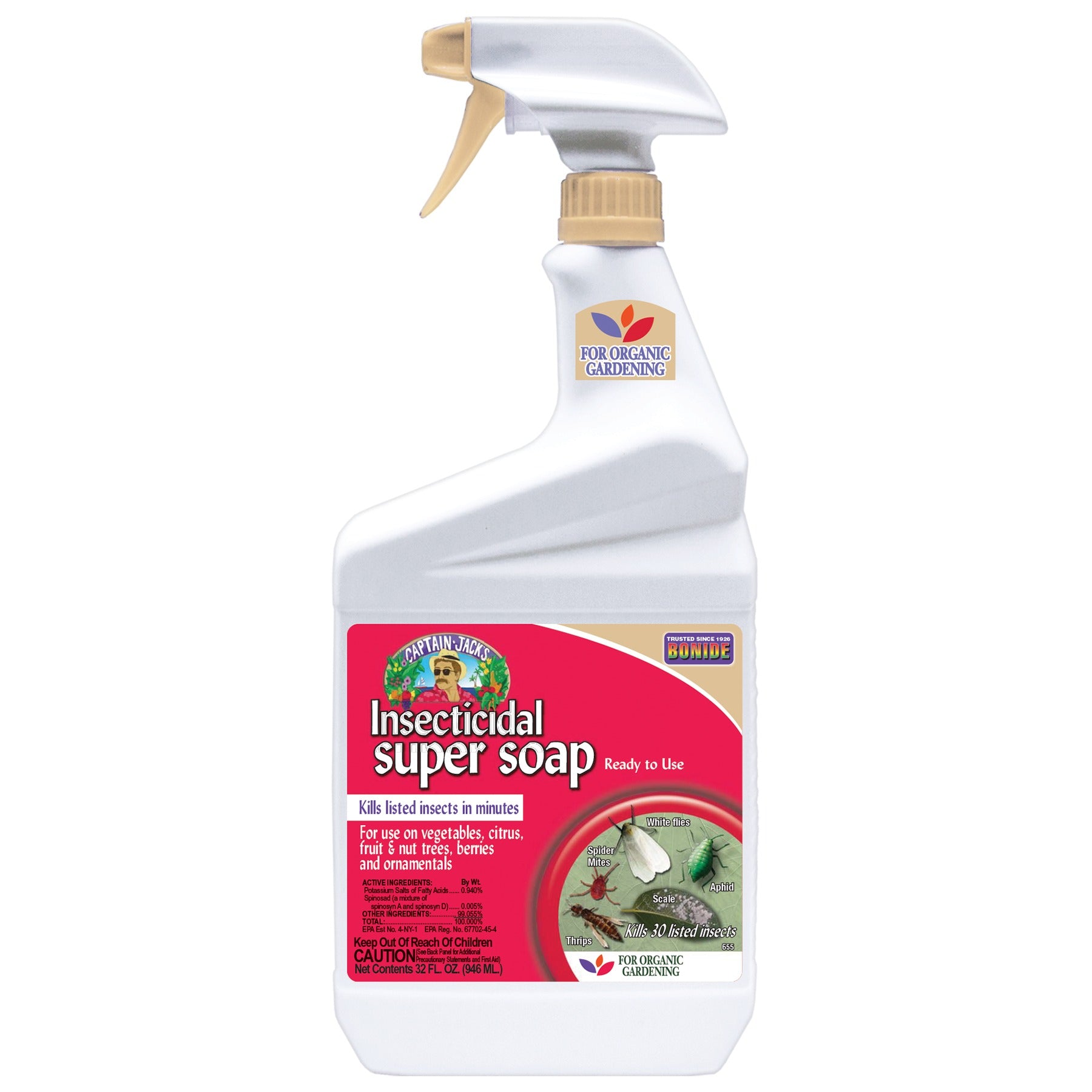 insecticidal soap organic gardening Bonide Insecticidal Super Soap, Ready-to-Use, 1 qt