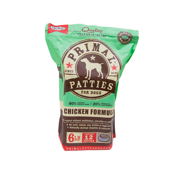 Primal Frozen Raw Chicken Patties Dog LB – Zamzows store
