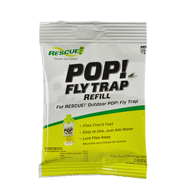 Rescue! Reusable Fly Trap 3-Pack – Attractant Included – Outdoor Pest Control For Flies – Medium Size
