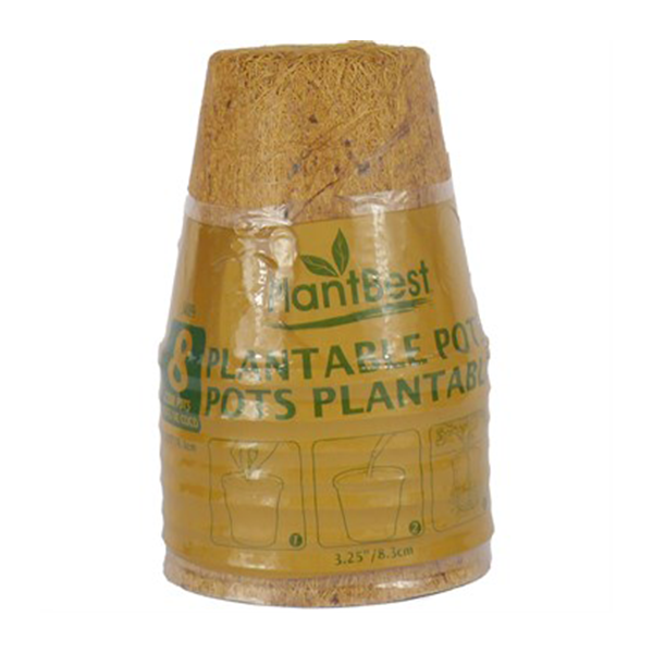 pride plant pot PlantBest 3.25 In. Coconut Coir Plantable Pot (8-Pack)