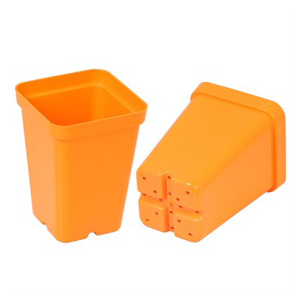 Sunpack 2.5" Square Pot, Orange - Image 2