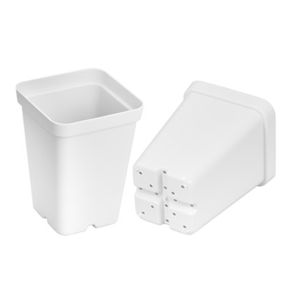 Sunpack 2.5" Square Pot, White - Image 2