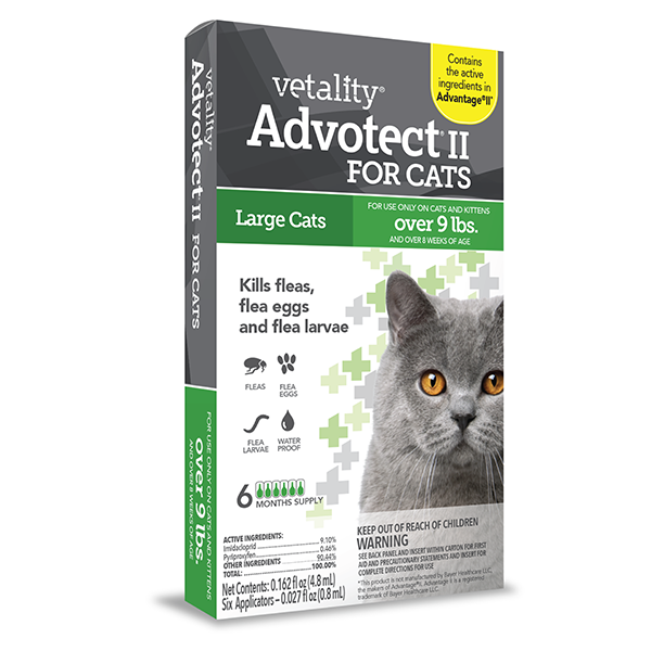 Advotect II Cat 9+ LB 6 Dose: Affordable Vet-Quality Flea