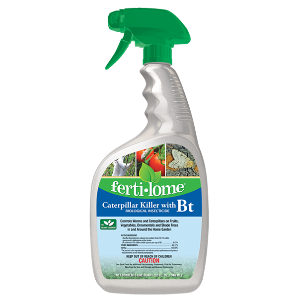 b t garden spray Fertilome Caterpillar Killer Spray with Bt Ready to Use 32 OZ