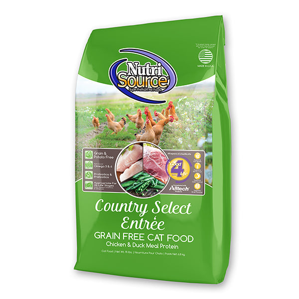 NutriSource Country Select Entrée Grain Free Cat Food 15 LB