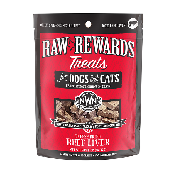 Northwest Naturals Freeze Dried Raw Rewards Beef Liver 3 OZ