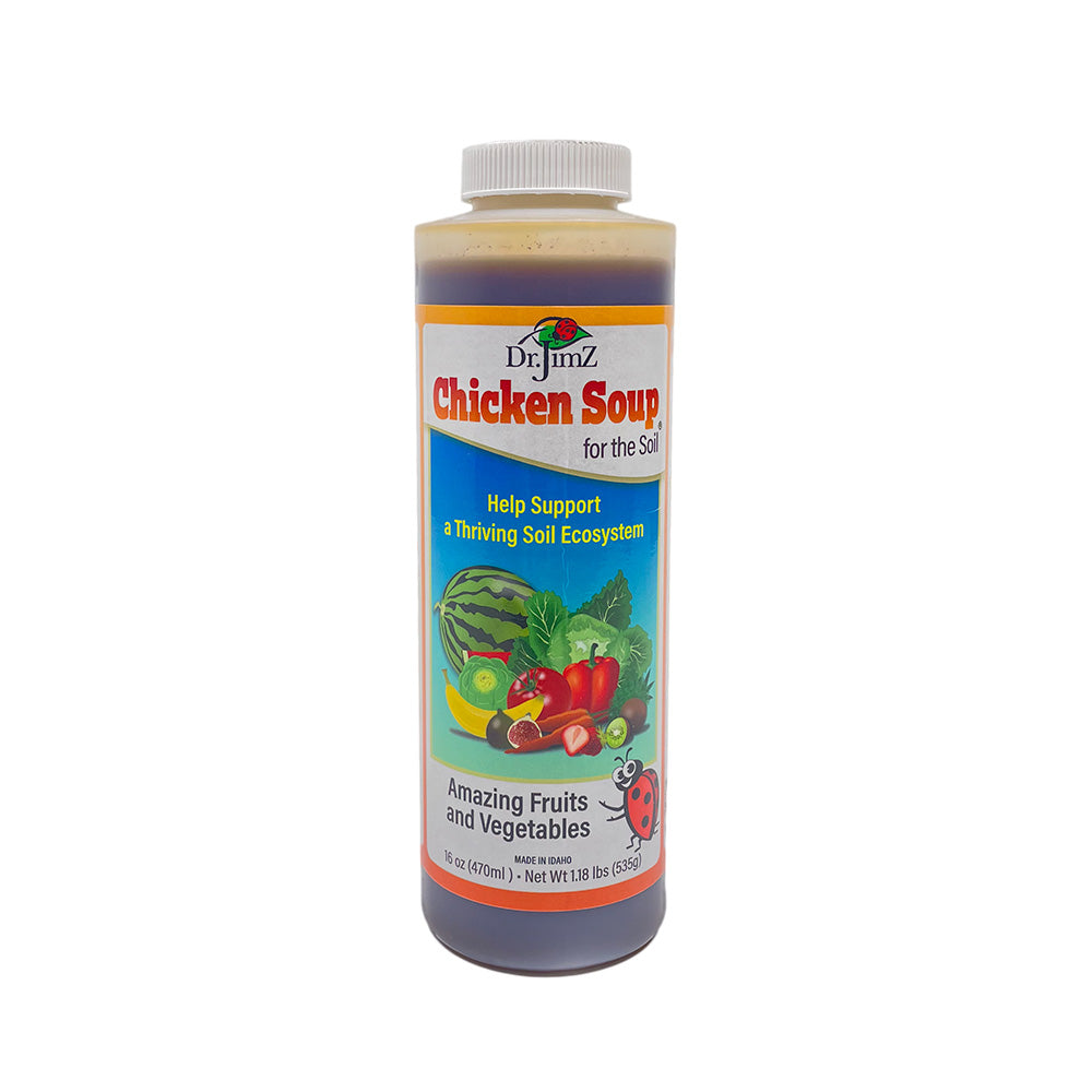 dr. jimz tree fertilizer non-synthetic vitamins & nutrients Dr Jim Z Chicken Soup for the Soil 16 OZ