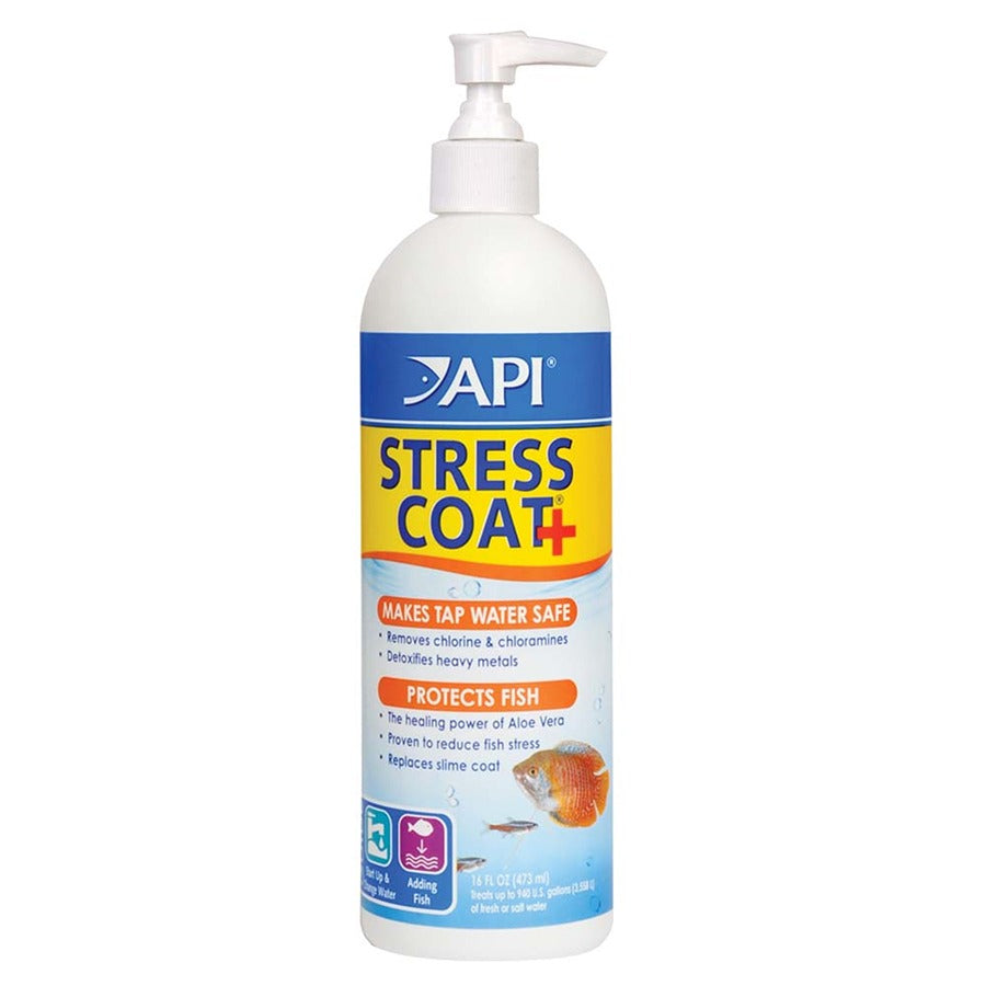 Aquarium Pharmaceuticals Stress Coat With Pump 16 OZ