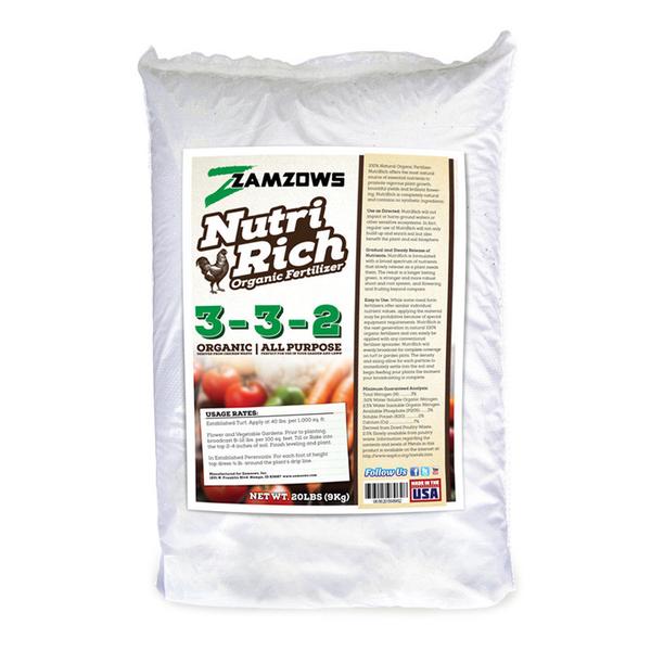 nitrogen rich plant fertilizer Zamzows Nutri-Rich Fertilizer 20 lb