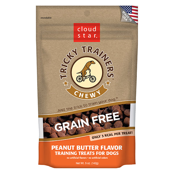 Cloudstar Grain Free Tricky Trainers Chewy Peanut Butter 5 OZ