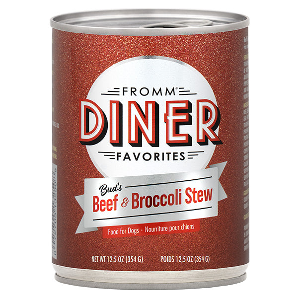 Fromm Diner Buds Beef and Broccoli Stew Can 12.5 OZ