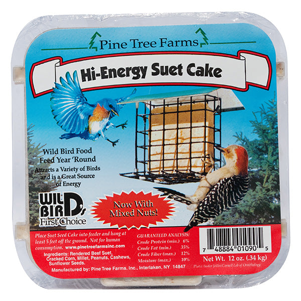Pine Tree Farms Hi-Energy Suet Cake 12 OZ
