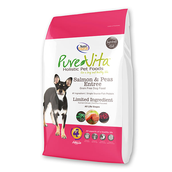 Pure Vita Dog Food Salmon And Peas 25 LB