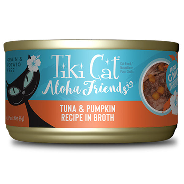 Tiki Cat Aloha Friends Tuna With Pumpkin Can 2.8 OZ