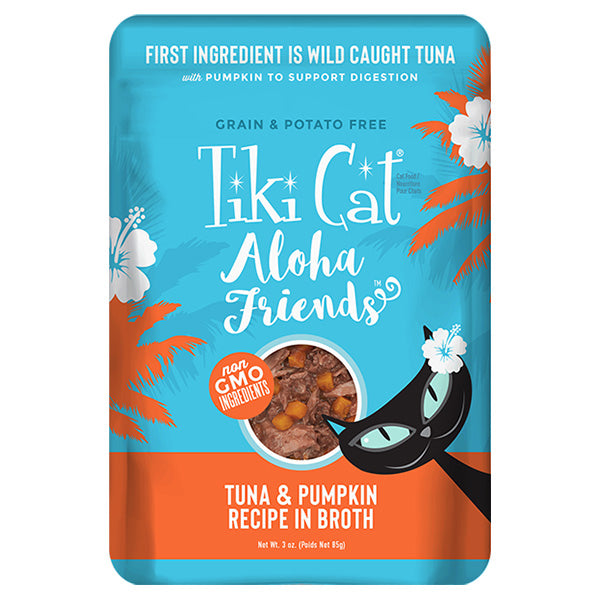 Tiki Cat Aloha Friends Tuna With Pumpkin 2.8 OZ
