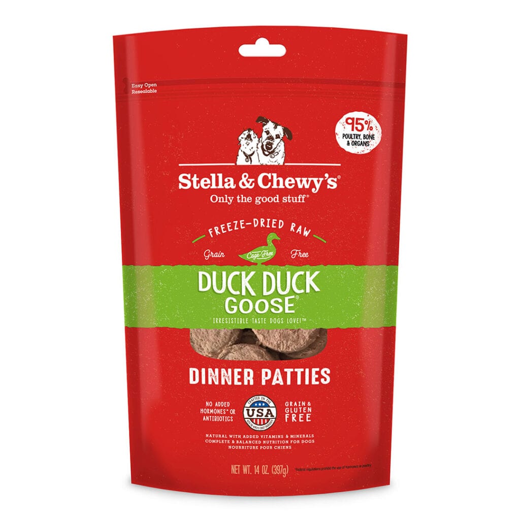 Stella and Chewy's Freeze Dried Duck Duck Goose Patties 14 OZ
