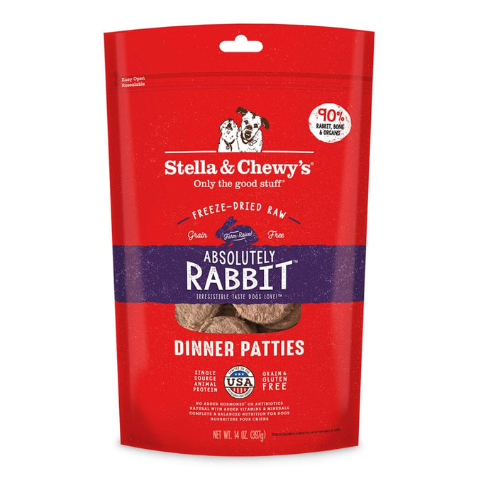 Stella and Chewy's Freeze Dried Rabbit Patties 14 OZ