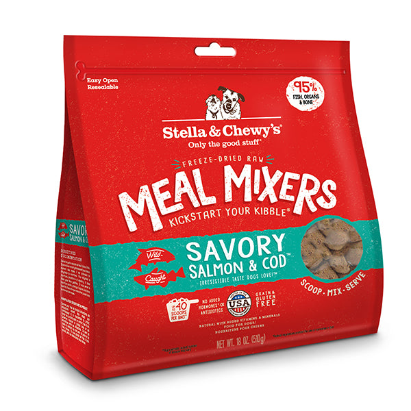 Stella and Chewy's Freeze Dried Meal Mixers Salmon And Cod 18 OZ