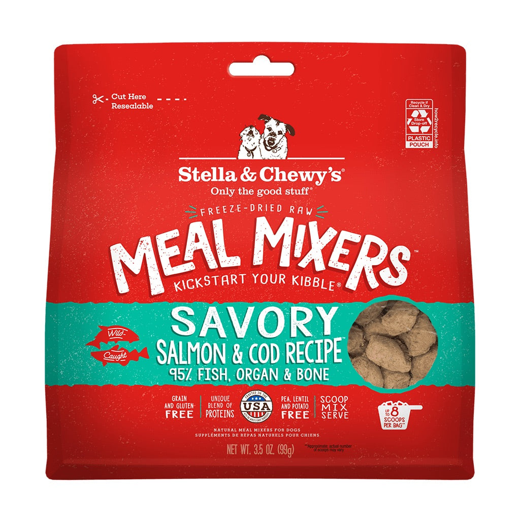 Stella and Chewy's Freeze Dried Salmon And Cod Meal Mixer 3.5 OZ