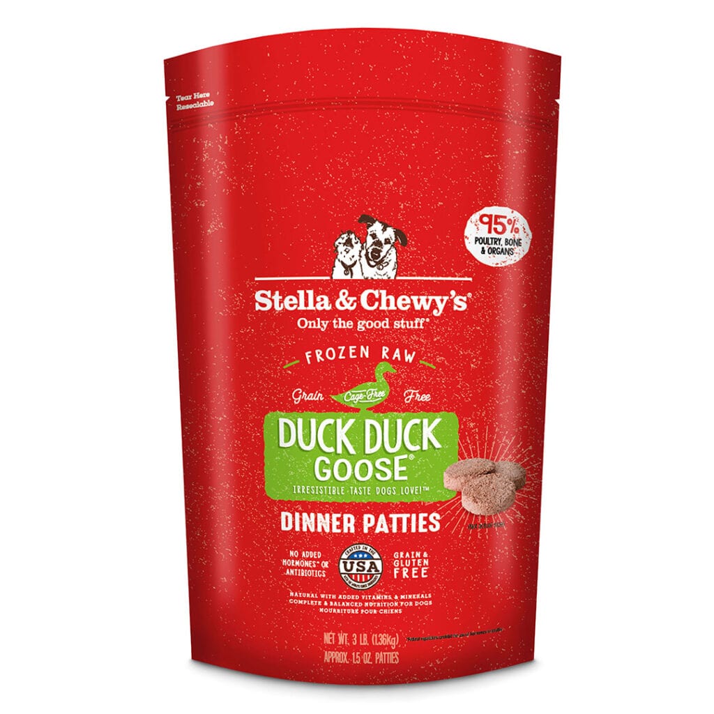 Stella and Chewy's Frozen Raw Duck Goose Patties 3 LB