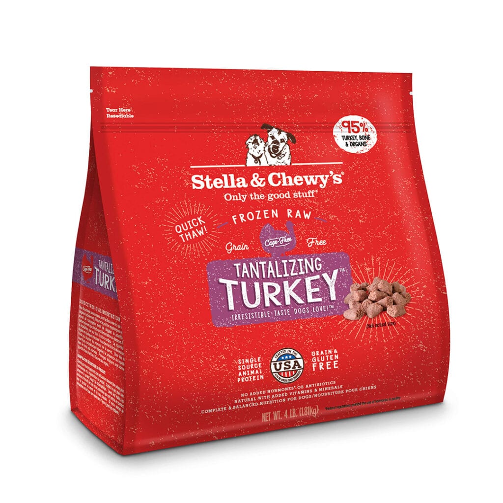 Stella and Chewy's Frozen Tantalizing Turkey Dinner Morsels 4 LB