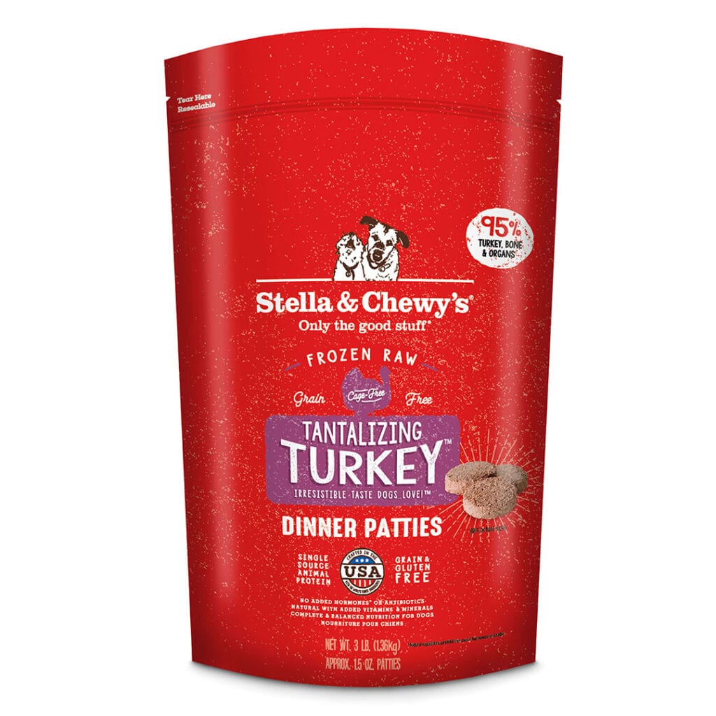 Stella and Chewy's Frozen Tantalizing Turkey Dinner Patties 6 LB