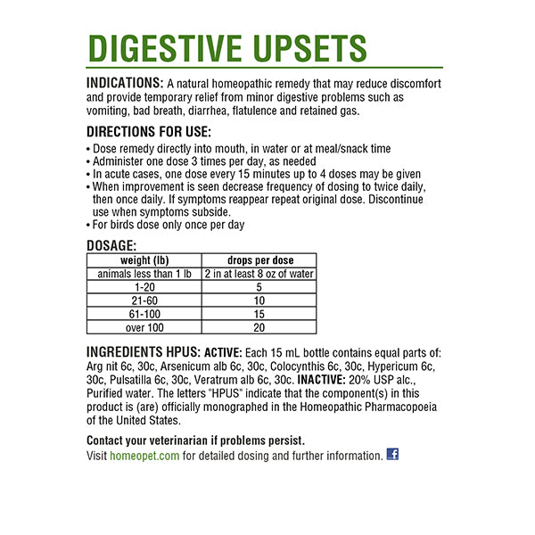 HomeoPet Digestive Upsets 15 ML