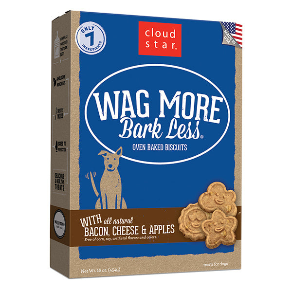 Cloudstar Wag More Bark Less Biscuits Bacon, Cheese, And Apples 16 OZ