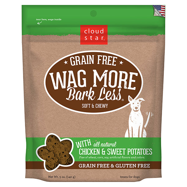Cloudstar Wag More Bark Less Soft And Chewy Grain Free Chicken And Sweet Potatoes 5 OZ