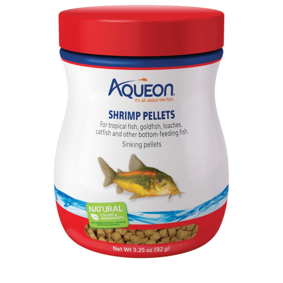 Aqueon Bottom Feeder Shrimp Pellets 3.25 OZ - Nutritious Fish Food –  Zamzows store
