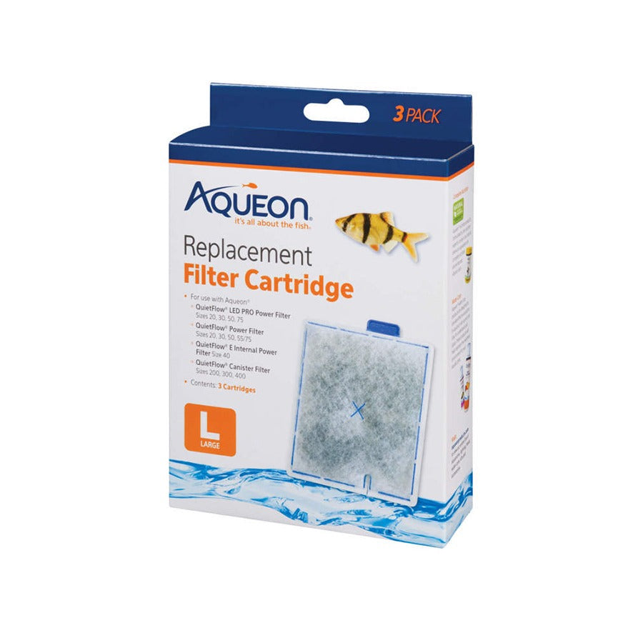 Aqueon Replacement Filter Cartridges LRG 3 PK