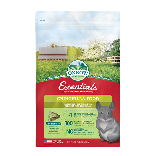 Oxbow Animal Health Essentials Chinchilla Food 3 LB