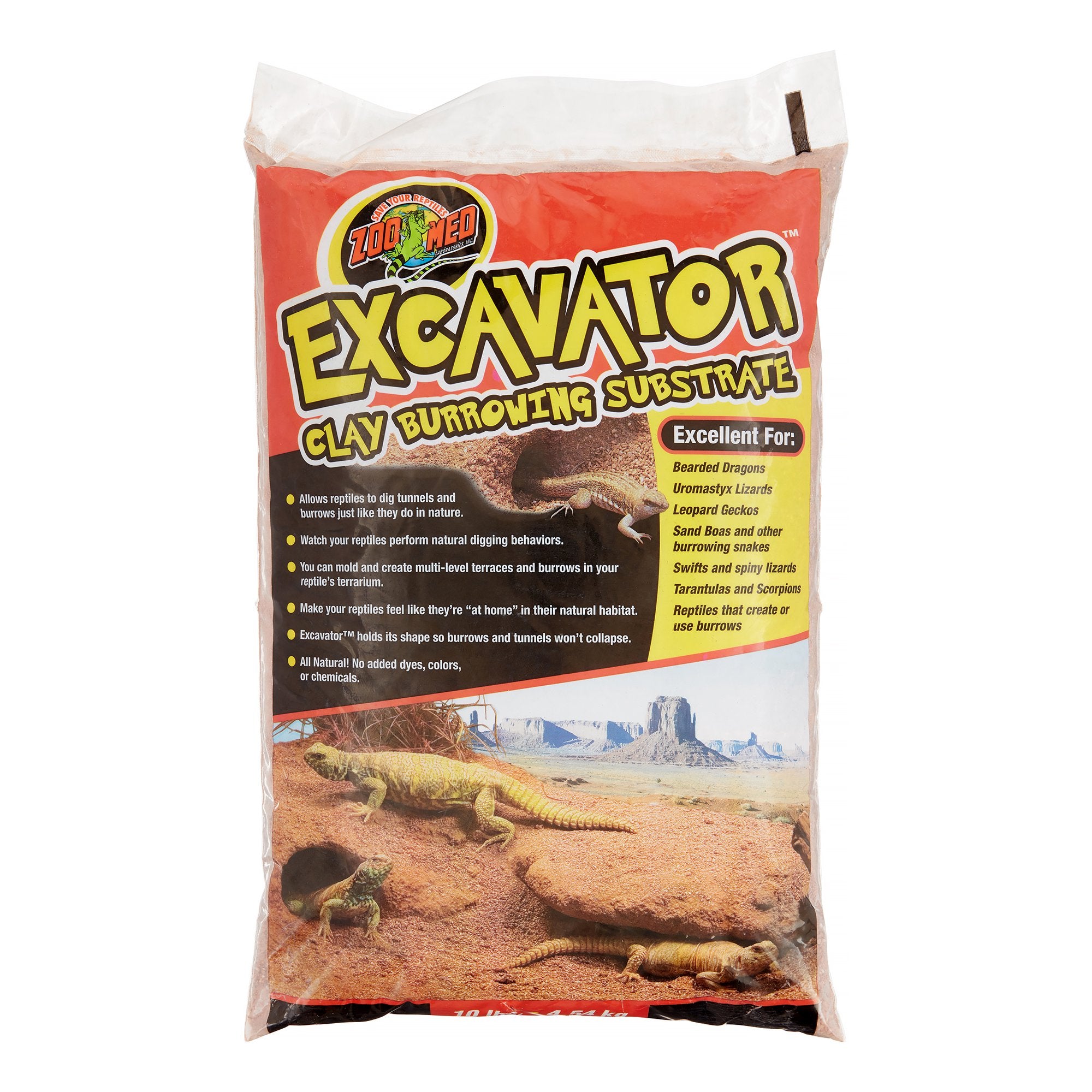  Pet Supply Zoomed Excavator Clay Burrow Substrate 10 lb. : Pet  Habitat Bedding : Pet Supplies