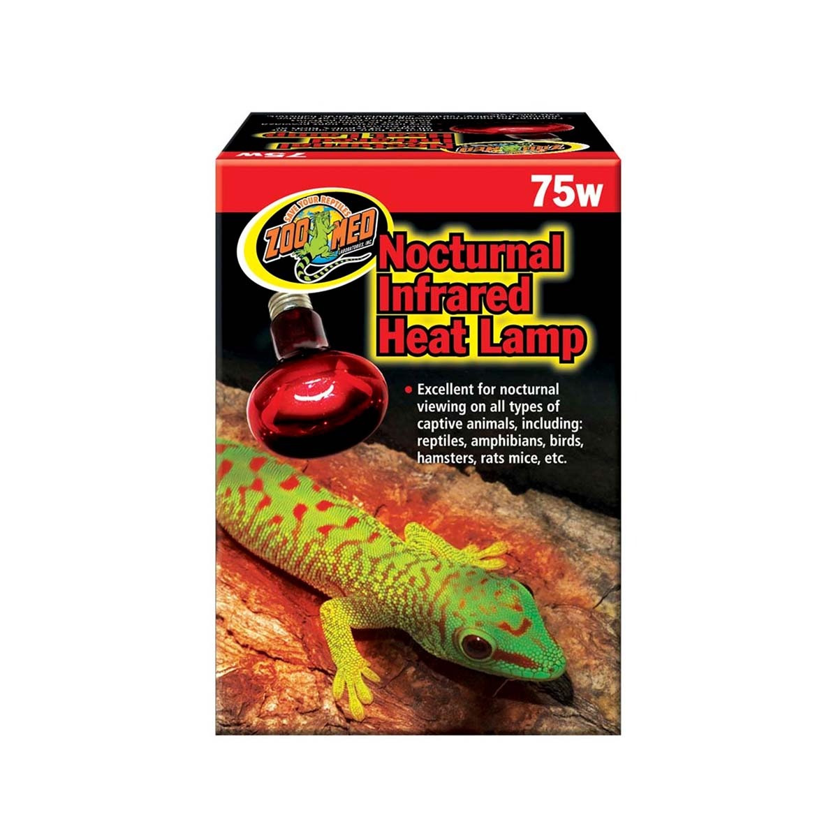 Zoo Med Nocturnal Infrared Heat Lamp 75 W