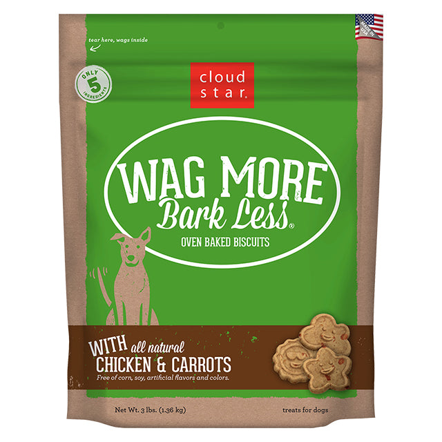 Cloudstar Wag More Bark Less Biscuits Chicken And Carrots 3 LB