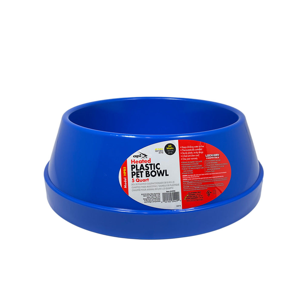 Allied Heated Plastic Pet Bowl 5 QT