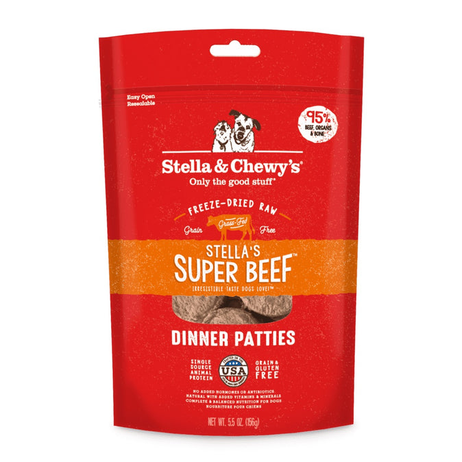 Stella and Chewy's Freeze Dried Super Beef Dinner Patties 5.5 OZ
